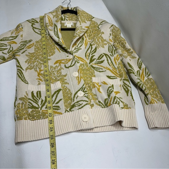 Maeve Anthropologie Sweater Womens Sz S Pineapple Print Tapestry Cardigan - Picture 5 of 10